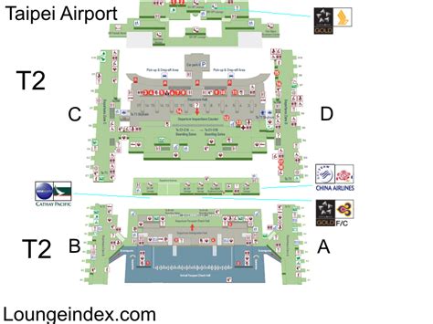 taiwan airport terminal 2 map.